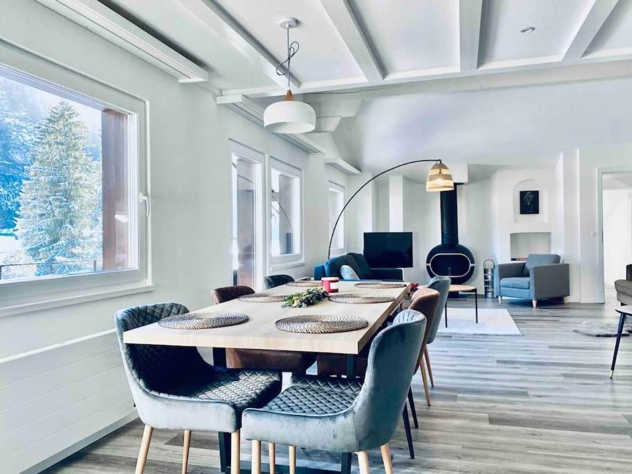 Unique Penthouse With Gallery And Mountain View Kandersteg Exteriör bild