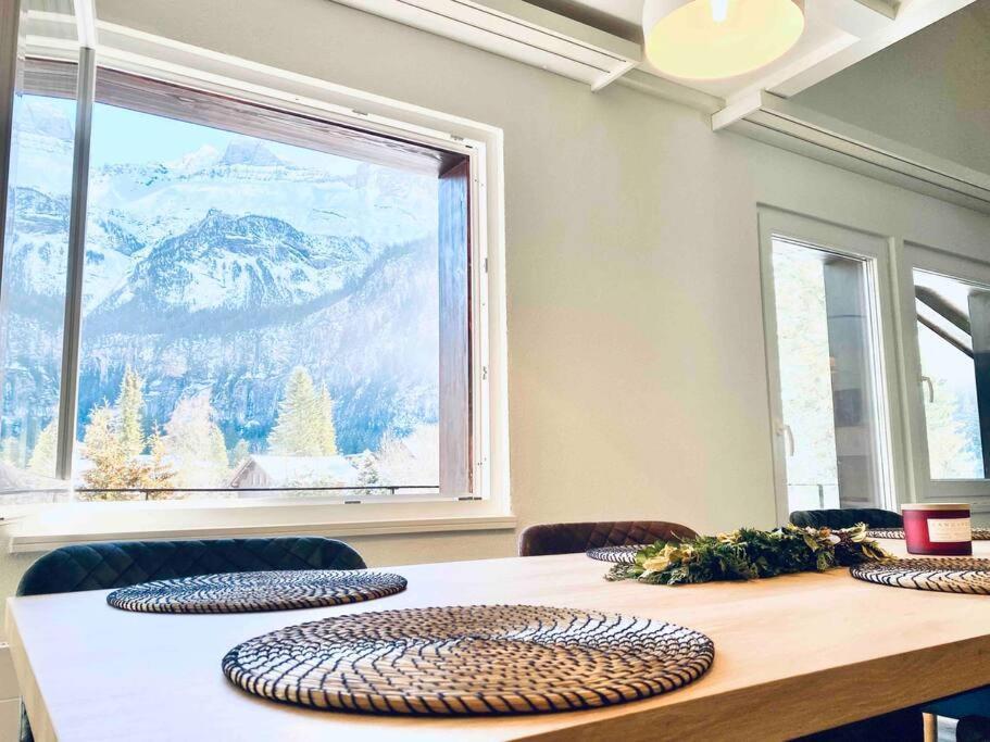 Unique Penthouse With Gallery And Mountain View Kandersteg Exteriör bild