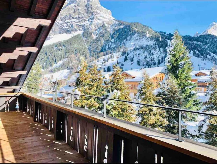 Unique Penthouse With Gallery And Mountain View Kandersteg Exteriör bild