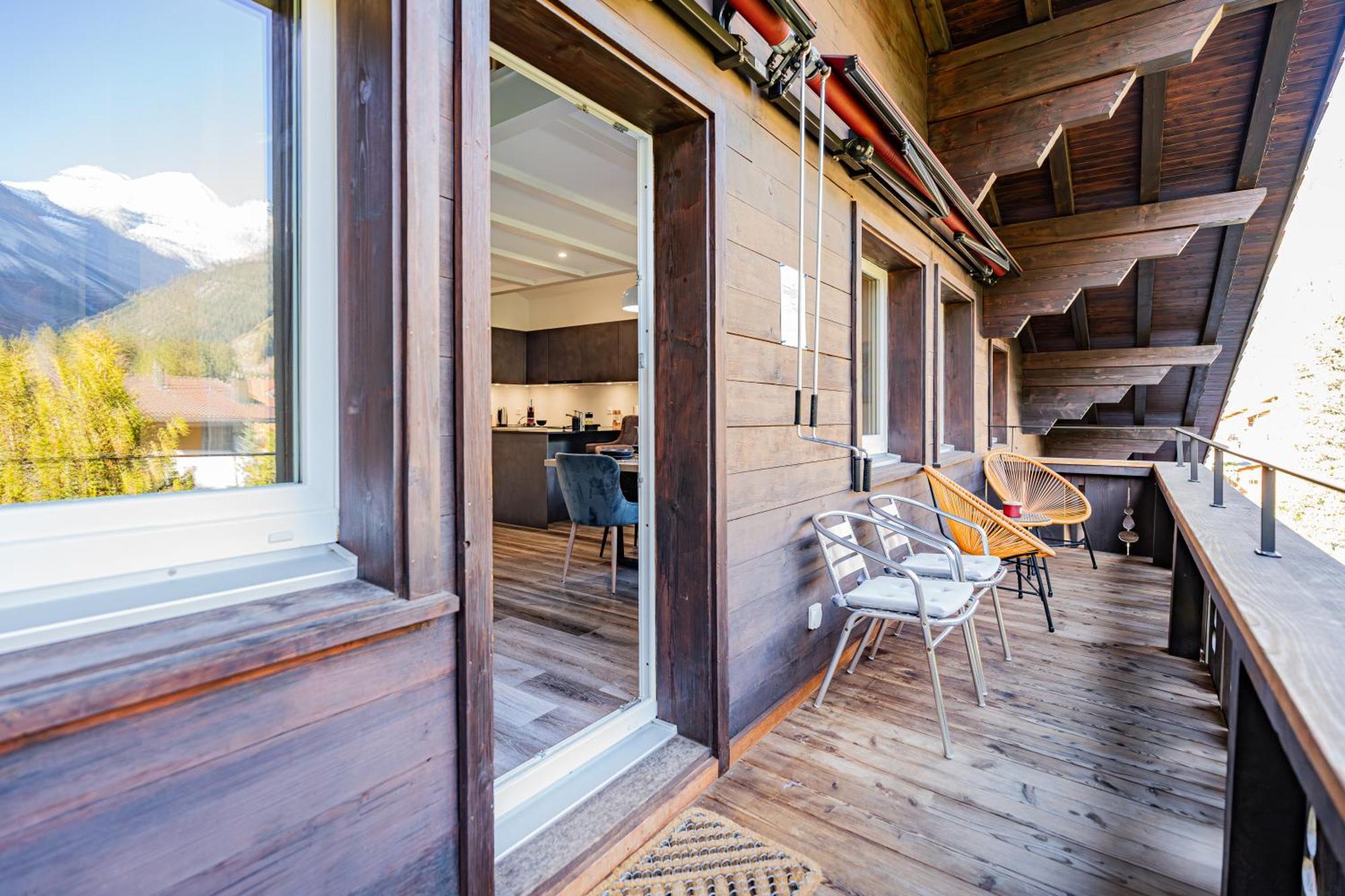 Unique Penthouse With Gallery And Mountain View Kandersteg Exteriör bild