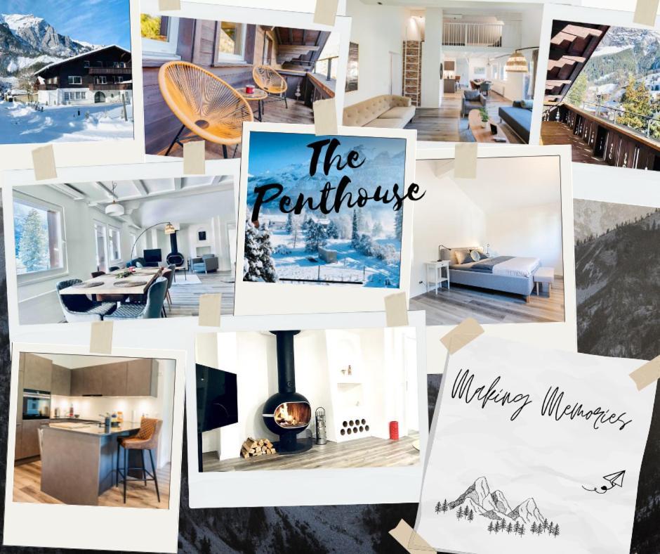 Unique Penthouse With Gallery And Mountain View Kandersteg Exteriör bild